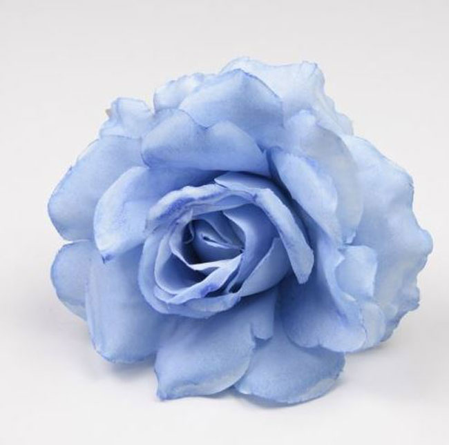 Petite rose de Cadix. 10cm. Bleu 33